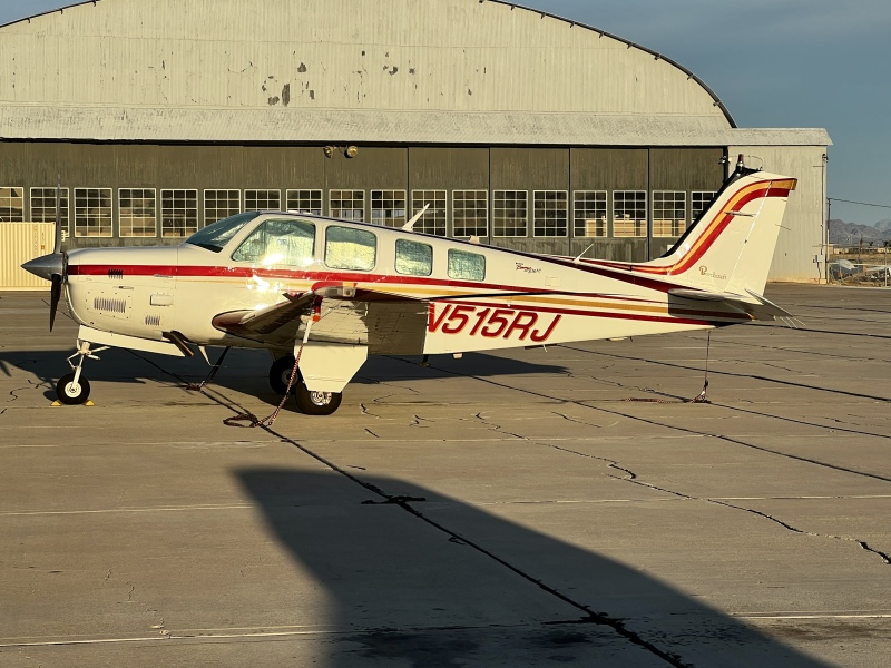Photo of N515RJ - PRIVATE Beechcraft 36 Bonanza at BLH on AeroXplorer Aviation Database