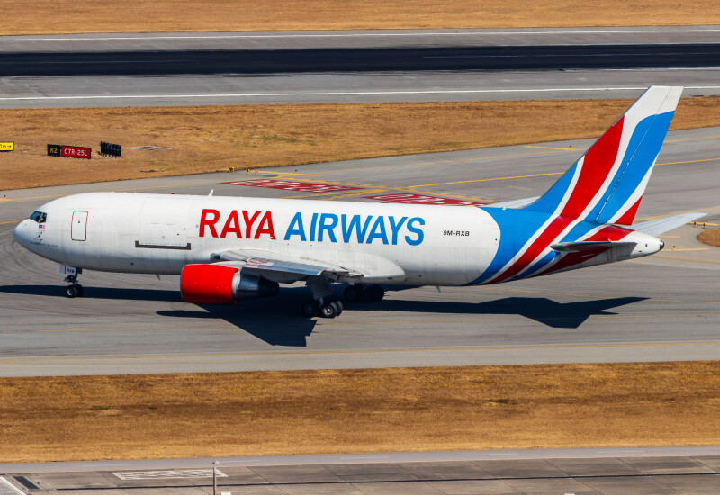 Photo of 9M-RXB - Raya Airways Boeing 767-200F at HKG on AeroXplorer Aviation Database