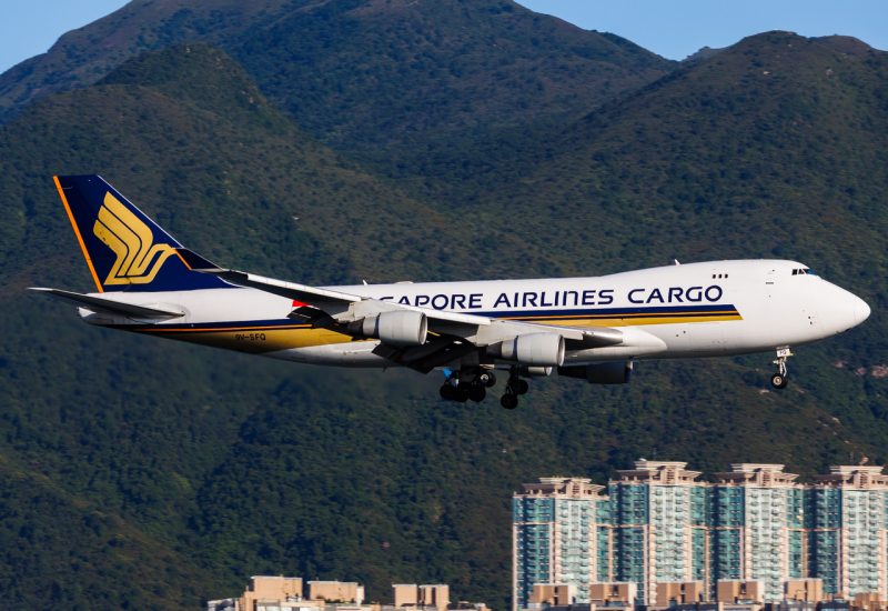 Photo of 9V-SFQ - Singapore Airlines Cargo Boeing 747-400F at HKG on AeroXplorer Aviation Database