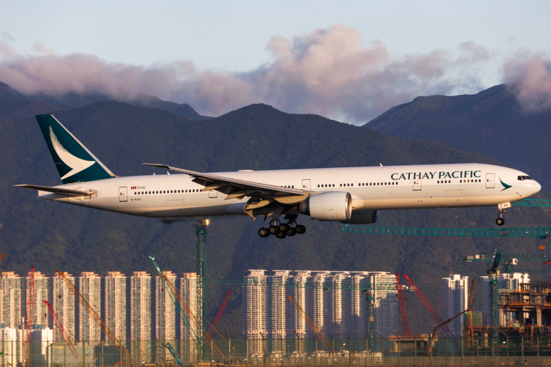 Photo of B-KQU - Cathay Pacific Boeing 777-300ER at HKG on AeroXplorer Aviation Database