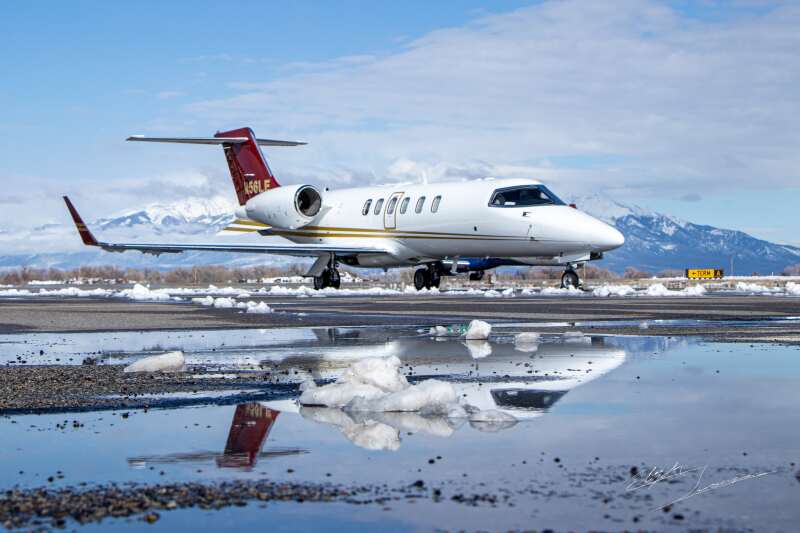 Photo of N56LE - PRIVATE Learjet 40 at ALS on AeroXplorer Aviation Database