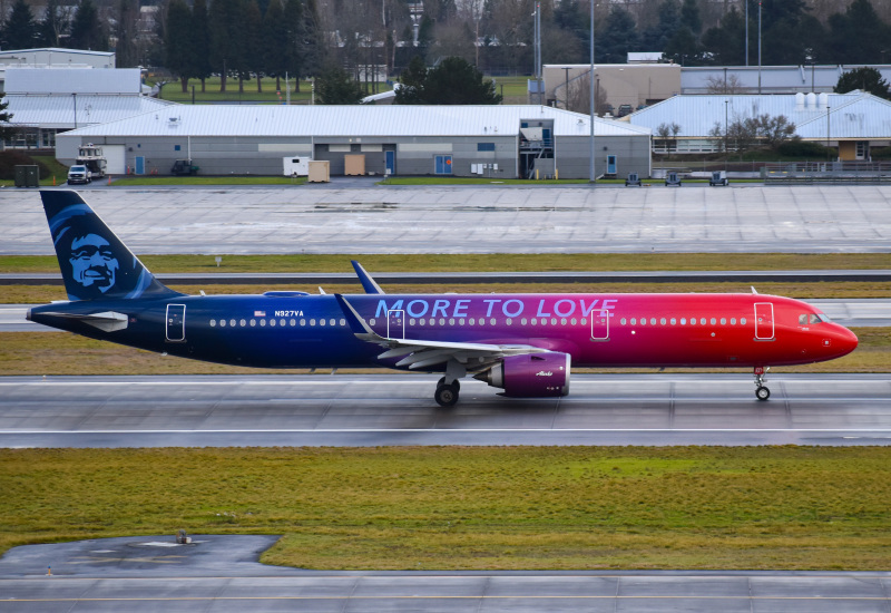 Photo of N927VA - Alaska Airlines Airbus A321NEO at PDX on AeroXplorer Aviation Database