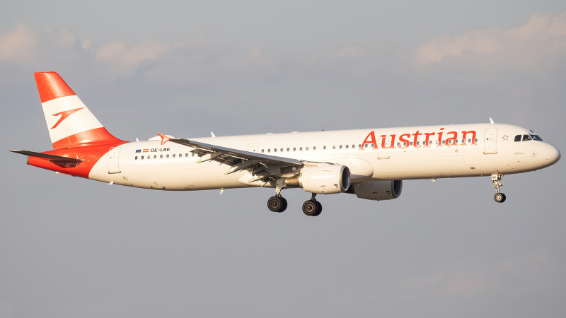 Photo of OE-LBE - Austrian Airlines Airbus A321-200 at VIE on AeroXplorer Aviation Database