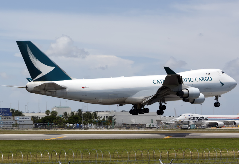 Photo of B-LIC - Cathay Pacific Cargo Boeing 747-400F at MIA on AeroXplorer Aviation Database