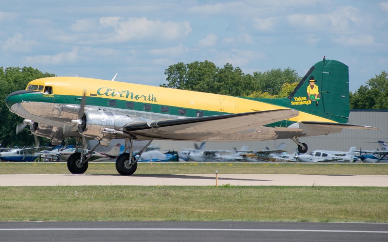Photo of N983DC - Air North Douglas DC-3 at OSH on AeroXplorer Aviation Database