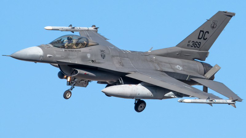 Photo of 86-0369 - USAF - United States Air Force General Dynamics F-16 Fighting Falcon at ADW on AeroXplorer Aviation Database
