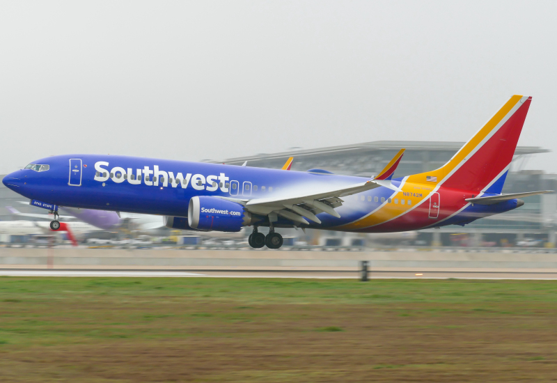 Photo of N8742M - Southwest Airlines Boeing 737 MAX 8 at AUS on AeroXplorer Aviation Database