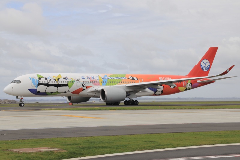 Photo of B-32G2 - Sichuan Airlines Airbus A350-900 at AKL on AeroXplorer Aviation Database