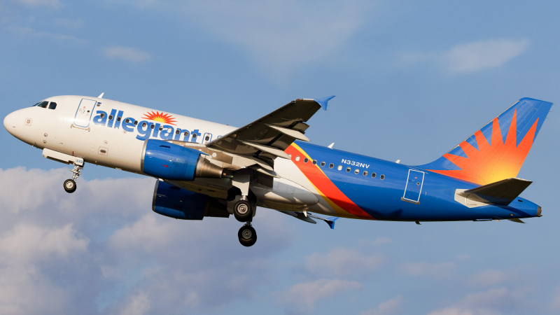 Photo of N332NV - Allegiant Air Airbus A319 at PIE on AeroXplorer Aviation Database