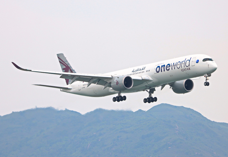 Photo of A7-ANE - Qatar Airways Airbus A350-1000 at HKG on AeroXplorer Aviation Database
