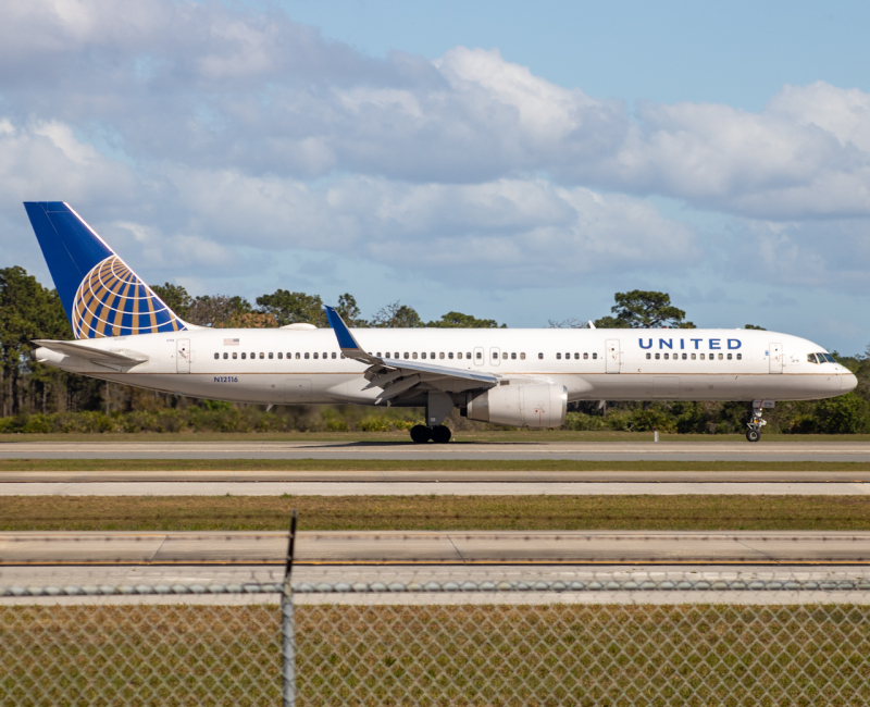 Photo of N12116 - United Airlines Boeing 757-200 at MCO on AeroXplorer Aviation Database