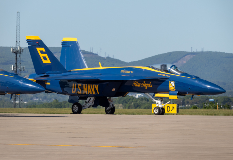 Photo of 165661 - Blue Angels Boeing F/A-18E/F Super Hornet at AVP on AeroXplorer Aviation Database