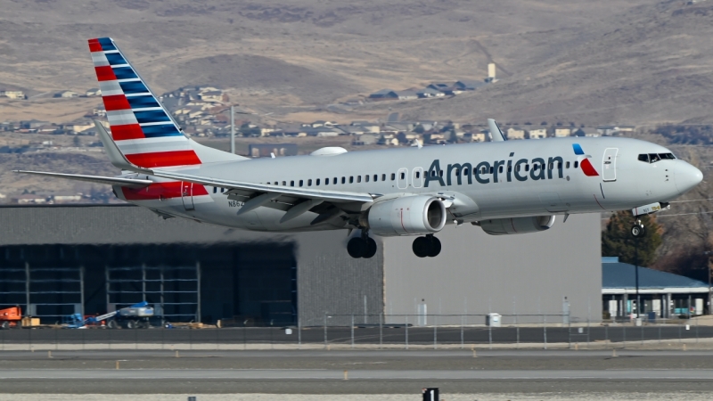 Photo of N862NN - American Airlines Boeing 737-800 at RNO on AeroXplorer Aviation Database