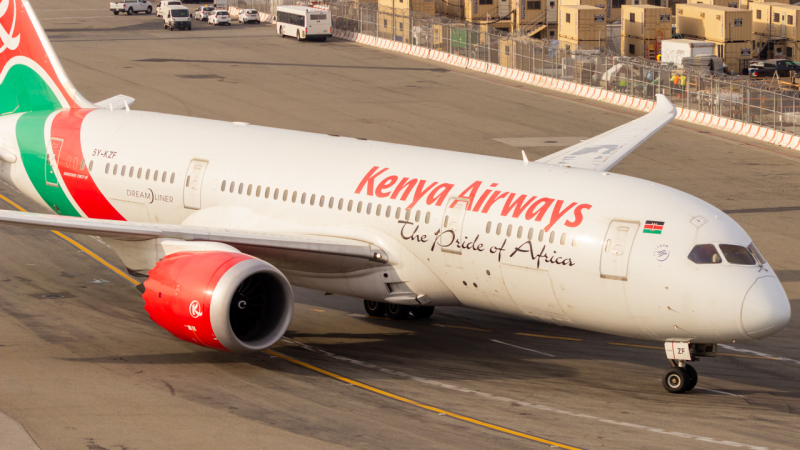 Photo of 5Y-KZF - Kenya Airways Boeing 787-8 at JFK on AeroXplorer Aviation Database