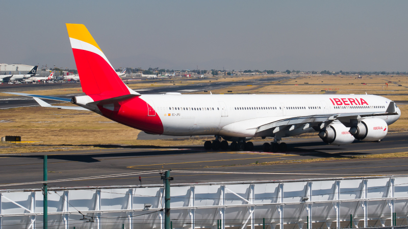 Photo of EC-JPU - Iberia Airbus A340-600 at MEX on AeroXplorer Aviation Database