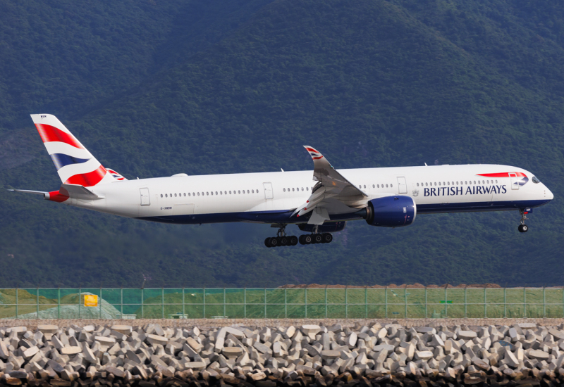 Photo of G-XWBM - British Airways Airbus A350-1000 at HKG on AeroXplorer Aviation Database