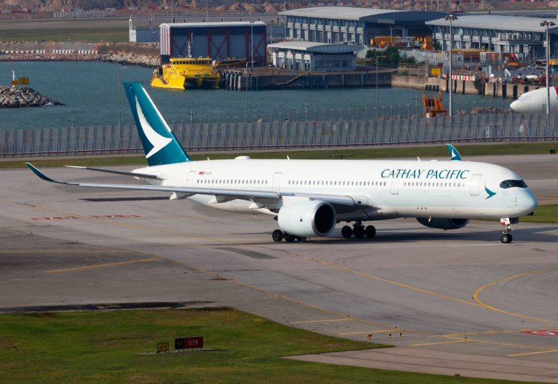 Photo of B-LRN - Cathay Pacific Airbus A350-900 at HKG on AeroXplorer Aviation Database