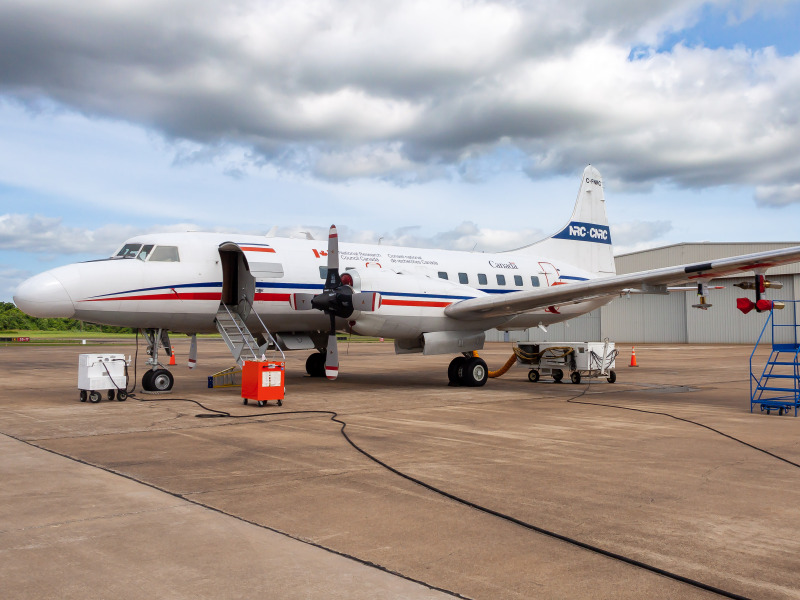 Photo of C-FNRC - National Research Council Canada Convair CV-580 at SGR on AeroXplorer Aviation Database
