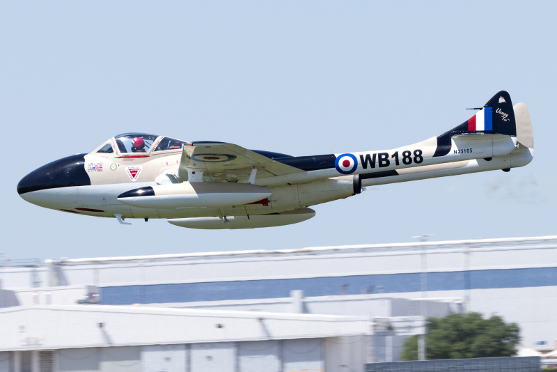 Photo of N23105 - PRIVATE De Havilland DH-115 Vampire at NFW on AeroXplorer Aviation Database