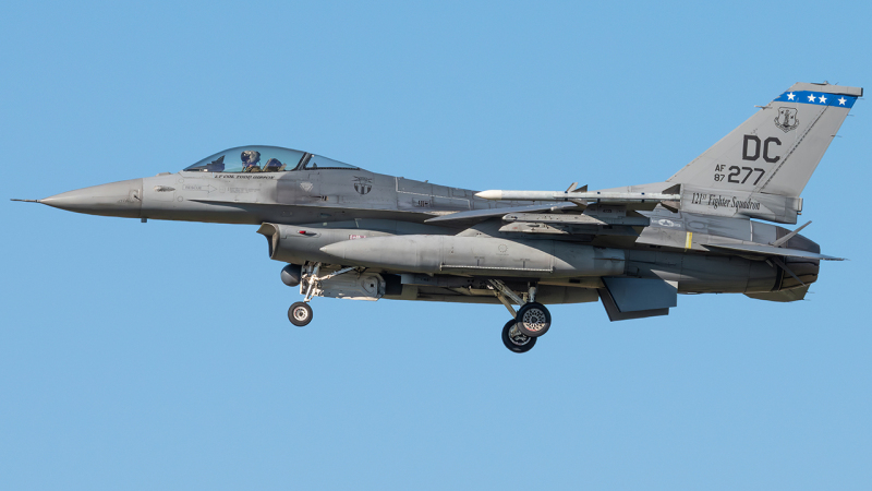 Photo of 87-0277 - USAF - United States Air Force General Dynamics F-16 Fighting Falcon at ADW on AeroXplorer Aviation Database