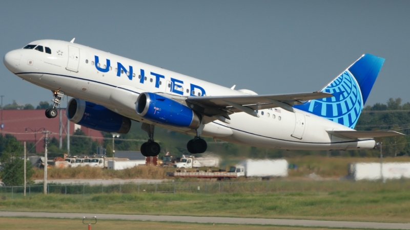 Photo of N837UA - United Airlines Airbus A319 at OKC on AeroXplorer Aviation Database