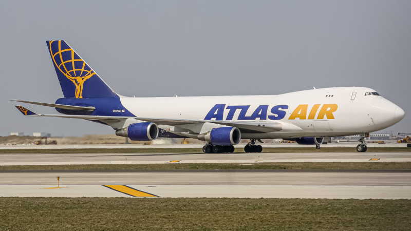 Photo of N412MC - Atlas Air Boeing 747-400F at ORD on AeroXplorer Aviation Database