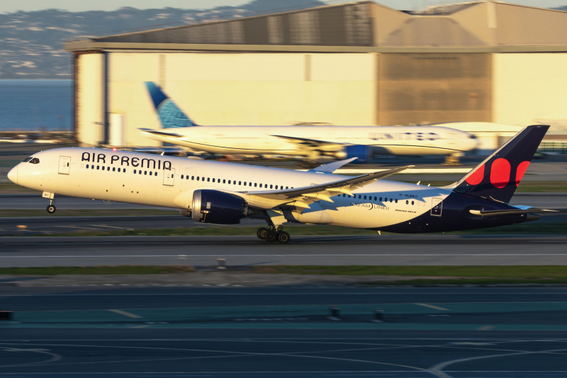 Photo of HL8517 - Air Premia Boeing 787-9 at SFO on AeroXplorer Aviation Database