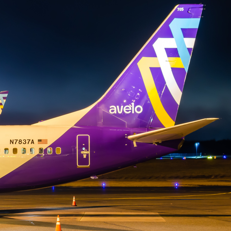 Photo of N7837A - Avelo Airlines Boeing 737-700 at ACY on AeroXplorer Aviation Database