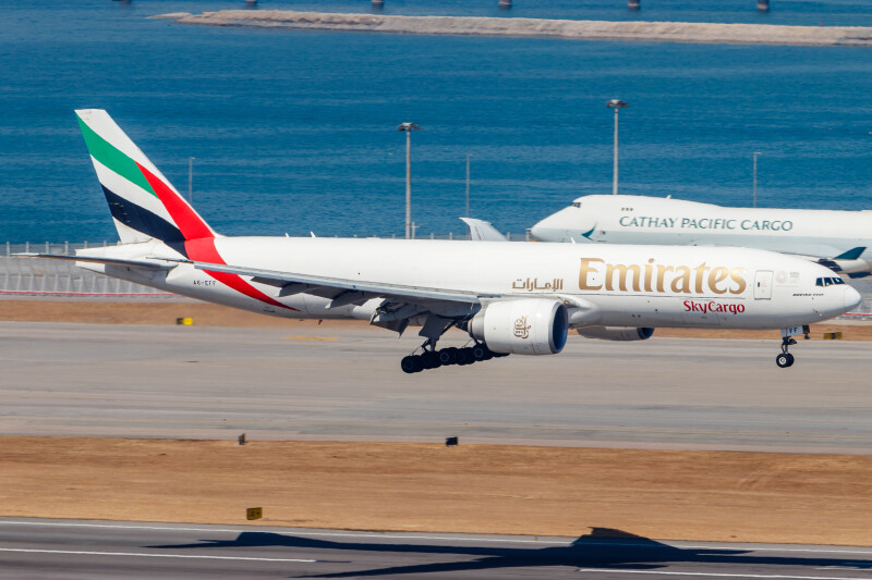 Photo of A6-EFF - Emirates SkyCargo Boeing 777-F at HKG on AeroXplorer Aviation Database