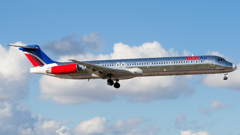 Photo of HI1064 - Red Air McDonnell Douglas MD-82 at MIA on AeroXplorer Aviation Database