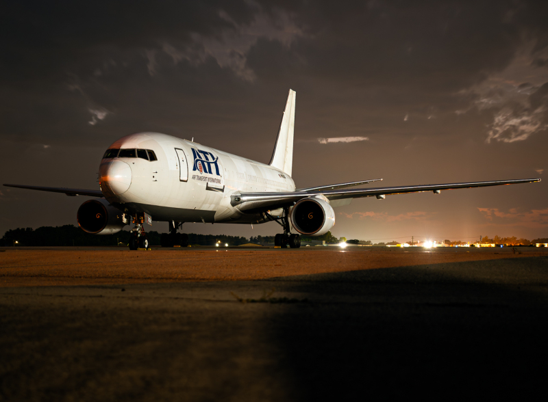 Photo of N763CX - Air Transport International Boeing 767-200F at KILN on AeroXplorer Aviation Database