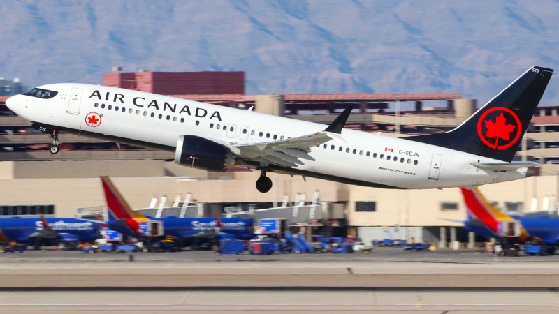 Photo of C-GEJN - Air Canada Boeing 737 MAX 8 at LAS on AeroXplorer Aviation Database