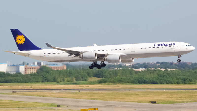 Photo of D-AIHT - Lufthansa Airbus A340-600 at JFK on AeroXplorer Aviation Database