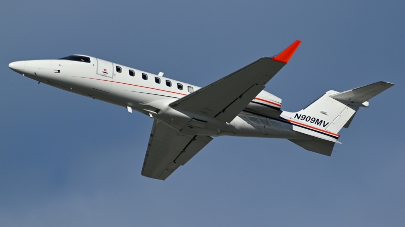 Photo of N909MV - PRIVATE Learjet 45 at LAX on AeroXplorer Aviation Database