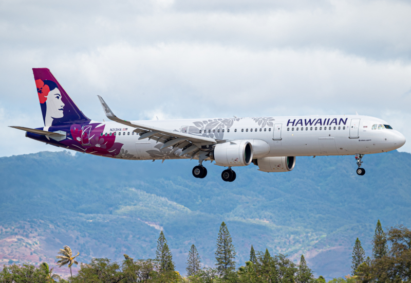 Photo of N213HA - Hawaiian Airlines Airbus A321NEO at HNL on AeroXplorer Aviation Database