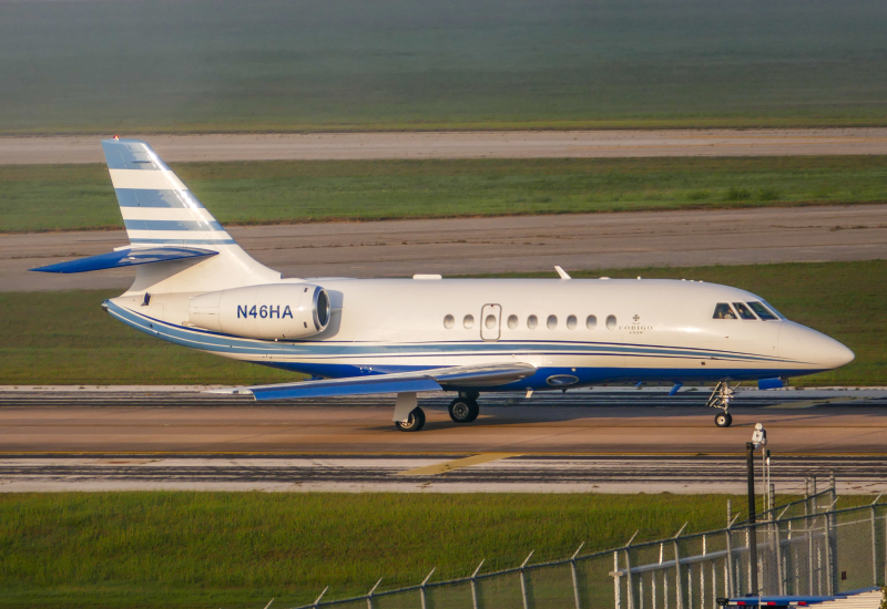 Photo of N46HA - PRIVATE Dassault Falcon 2000 at AUS on AeroXplorer Aviation Database