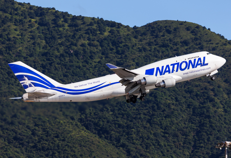 Photo of N729CA - National Airlines Boeing 747-400F at HKG on AeroXplorer Aviation Database