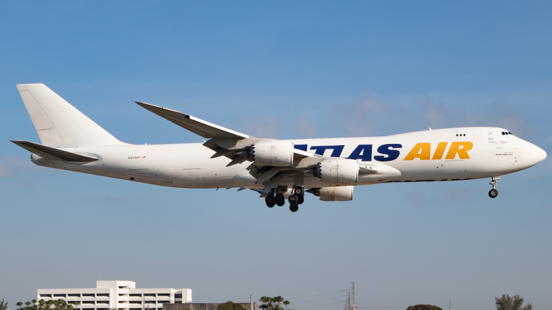 Photo of N859GT  - Atlas Air Boeing 747-8F at Mia  on AeroXplorer Aviation Database