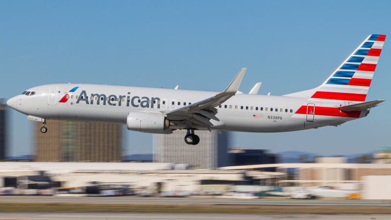 Photo of N338PK - American Airlines Boeing 737-800 at LAX on AeroXplorer Aviation Database