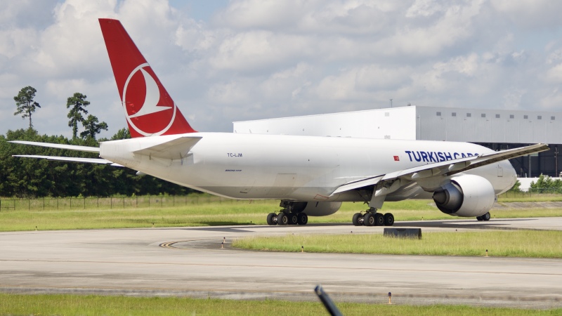 Photo of TC-LJN - Turkish Airlines Cargo Boeing 777-F at IAH on AeroXplorer Aviation Database
