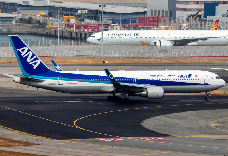 Photo of JA634A - All Nippon Airways Boeing 767-300 at HKG on AeroXplorer Aviation Database