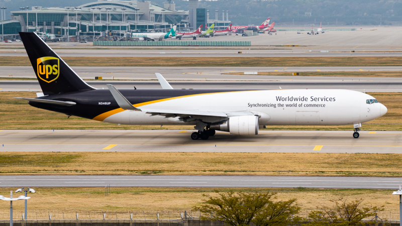 Photo of N346UP - United Parcel Service Boeing 767-300F at ICN on AeroXplorer Aviation Database