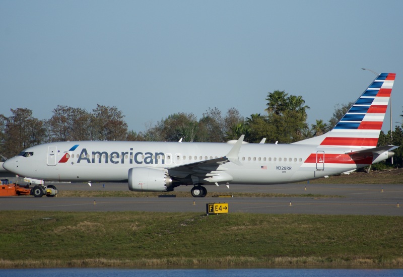 Photo of N328RR - American Airlines Boeing 737 MAX 8 at MCO on AeroXplorer Aviation Database