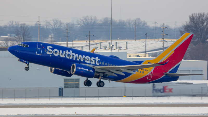Photo of N7856A - Southwest Airlines Boeing 737-800 at CMH on AeroXplorer Aviation Database