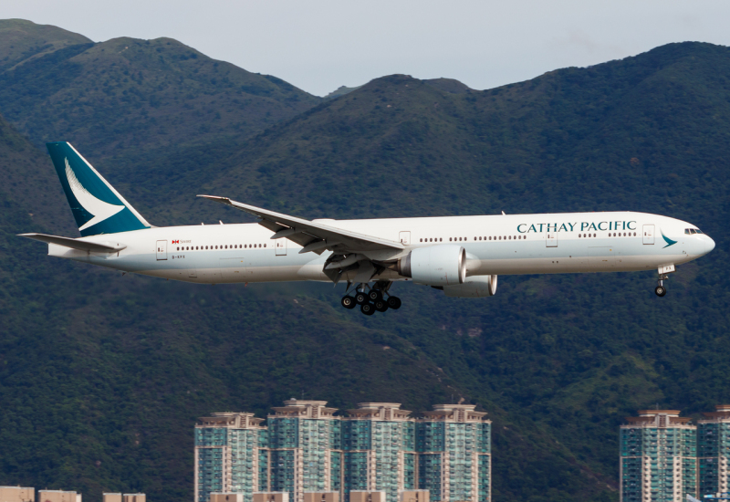 Photo of B-KPX - Cathay Pacific Boeing 777-300ER at HKG on AeroXplorer Aviation Database