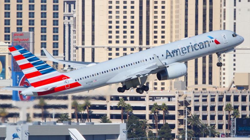 Photo of N175AN - American Airlines Boeing 757-200 at LAS on AeroXplorer Aviation Database