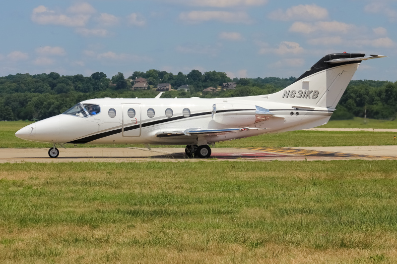 Photo of N831KB - PRIVATE  Beechcraft Hawker 400 at LUK on AeroXplorer Aviation Database