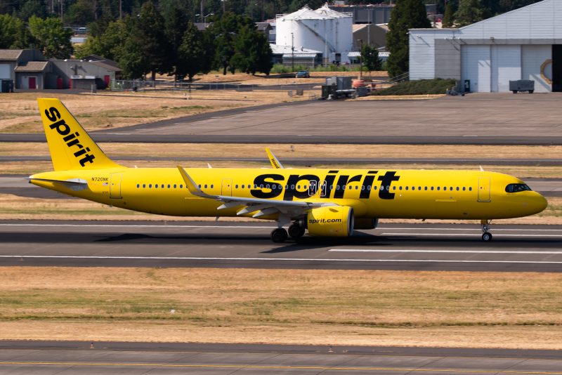 Photo of N720NK - Spirit Airlines Airbus A321NEO at PDX on AeroXplorer Aviation Database