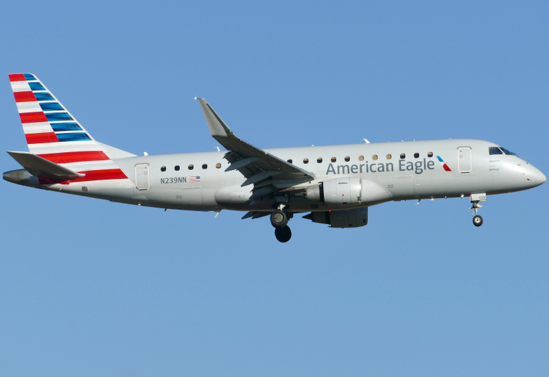 Photo of N239NN - American Eagle Embraer E175 at AUS on AeroXplorer Aviation Database