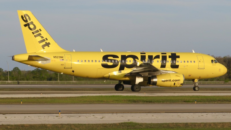 Photo of N523NK - Spirit Airlines Airbus A319 at MCO on AeroXplorer Aviation Database